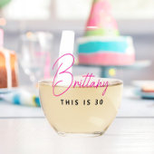 シンプルパーソナライズされたモダン30 ステムなしワイングラス