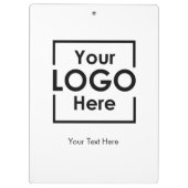 シンプルパーソナライズされたロゴ文字企業の クリップボード (裏面)