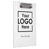 シンプルパーソナライズされたロゴ文字企業の クリップボード (右)