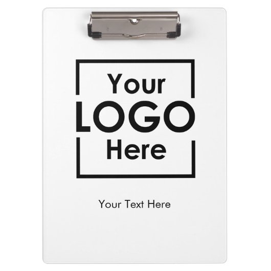 シンプルパーソナライズされたロゴ文字企業の クリップボード (正面)