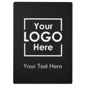 シンプルパーソナライズされたロゴ文字企業の クリップボード (裏面)