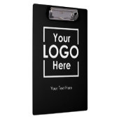 シンプルパーソナライズされたロゴ文字企業の クリップボード (右)