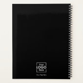 シンプルパーソナライズされたロゴ文字企業の プランナー手帳 (裏面)