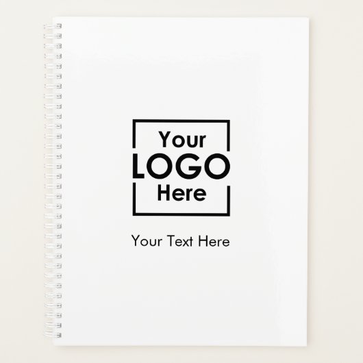 シンプルパーソナライズされたロゴ文字企業の プランナー手帳 (正面)