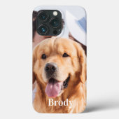 シンプルパーソナライズされた写真の名前 Case-Mate iPhoneケース (裏面)