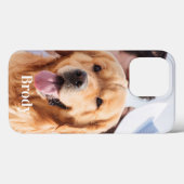 シンプルパーソナライズされた写真の名前 Case-Mate iPhoneケース (裏面 (横))