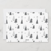 シンプルパーソナライズされた写真クリスマスツリー シーズンカード (裏面)