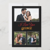 シンプルパーソナライズされた写真祭 シーズンカード (正面)