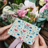 シンプルパーソナライズされた北欧フローラハート シーズンポストカード