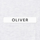 シンプルパーソナライズされた名学校の子供服 ラベル (デザイン2)