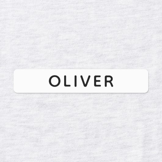 シンプルパーソナライズされた名学校の子供服 ラベル (デザイン2)