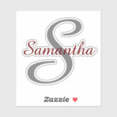 シンプルパーソナライズされた名 シール (シート)