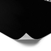 シンプルパーソナライズされた営業営業時間ロゴ ポスター (角)