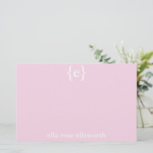 シンプルパーソナライズされた固定 便箋 (スタンド正面)