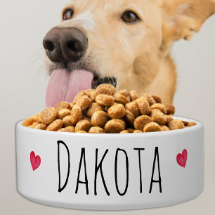 シンプルパーソナライズされた犬の水食い陶製ペット ボウル