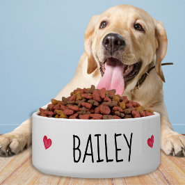 シンプルパーソナライズされた犬の水食セラミック ボウル