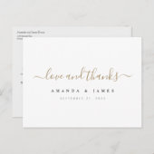 シンプルパーソナライズされた結婚さん ポストカード (正面/裏面)