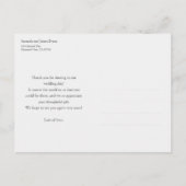 シンプルパーソナライズされた結婚さん ポストカード (裏面)