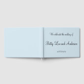 シンプルパーソナライズされた結婚説明書 ゲストブック (全面)