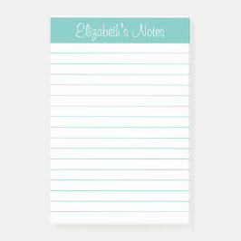 シンプルパーソナライズされた線 ポストイット