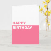 シンプルパーソナライズされた誕生日 カード (黄色い花)