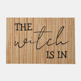 シンプルパーソナライズされた魔女が入っおもしろいた ドアマット