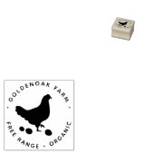 シンプルパーソナライズされた鶏卵農産生卵 ラバースタンプ (押印)