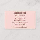 シンプルパーソナライズされたBusiness Card Your Text Info 名刺 (正面)