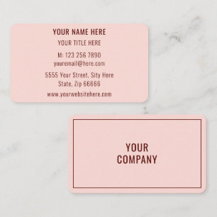 シンプルパーソナライズされたBusiness Card Your Text Info 名刺