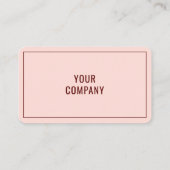 シンプルパーソナライズされたBusiness Card Your Text Info 名刺 (裏面)