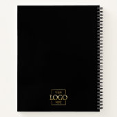 シンプルパーソナライズされたBusiness Logoプロモーション ノートブック (裏面)