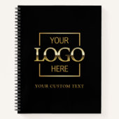 シンプルパーソナライズされたBusiness Logoプロモーション ノートブック (正面)
