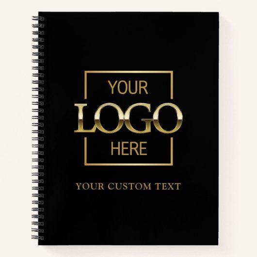 シンプルパーソナライズされたBusiness Logoプロモーション ノートブック (正面)