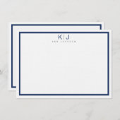 シンプルパーソナライズされたThank You Greeting Card サンキューカード (正面/裏面)