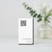 シンプルパーソナルプロフェッショナルQRコードネットワーク 名刺 (スタンド正面)