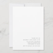 シンプルパーティーお洒落招待状 招待状 (裏面)