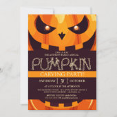 シンプルパーティーハロウィン不気味インビ 招待状 (正面)