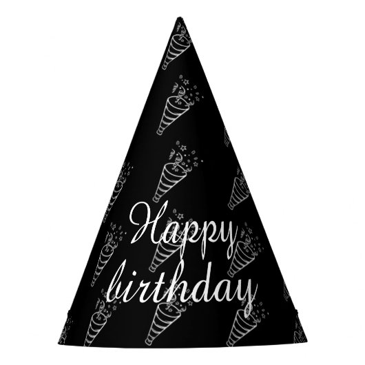 シンプルパーティー帽子 パーティーハット (正面)