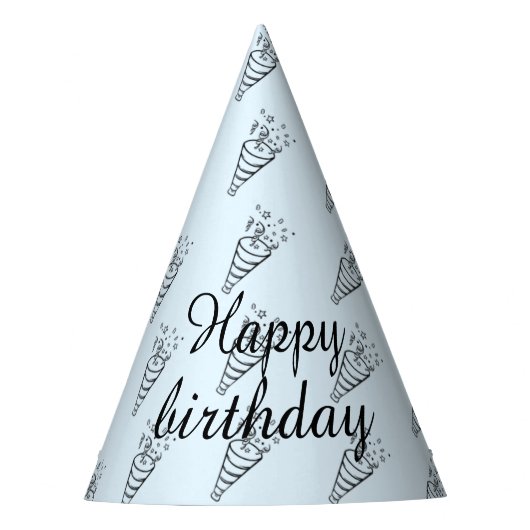 シンプルパーティー帽子 パーティーハット (正面)