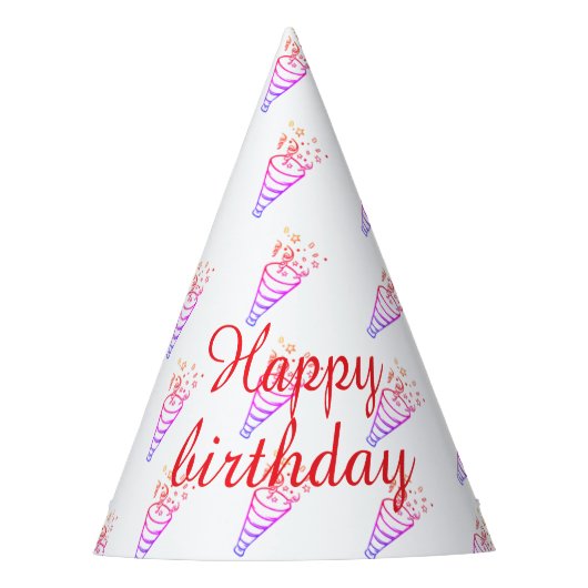 シンプルパーティー帽子 パーティーハット (正面)