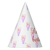 シンプルパーティー帽子 パーティーハット (左)