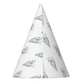 シンプルパーティー帽子 パーティーハット (裏面)