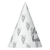 シンプルパーティー帽子 パーティーハット (左)