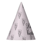 シンプルパーティー帽子 パーティーハット (左)