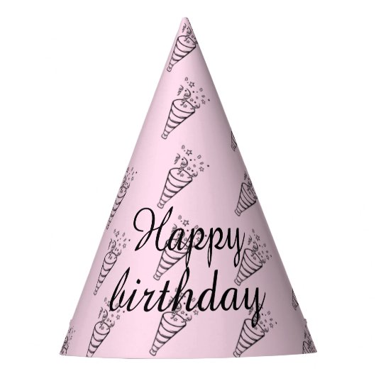 シンプルパーティー帽子 パーティーハット (正面)