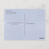 シンプルパーティー飲料の水の色のカクテルお洒落 ポストカード (裏面)