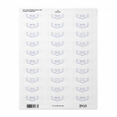 シンプルパープルパーソナライズされた差出人住所 ラベル (フルシート)