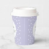 シンプルパープルミニマルビジネスロカスタムゴ 紙コップ (右)