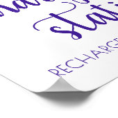 シンプルパープル充電ステーション | グレープエニーイベント ポスター (角)