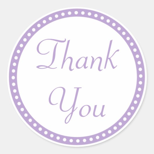 シンプルパープル縁どさん、ステッカー ラウンドシール (正面)